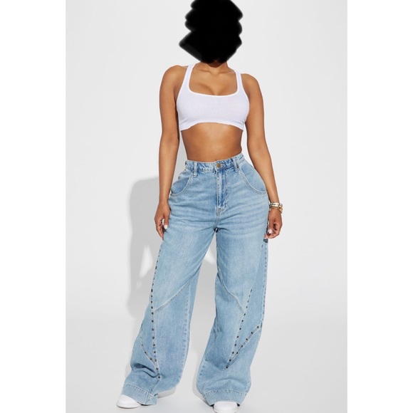Fashion Nova’ Wide Leg Jeans - Picture 9 of 11